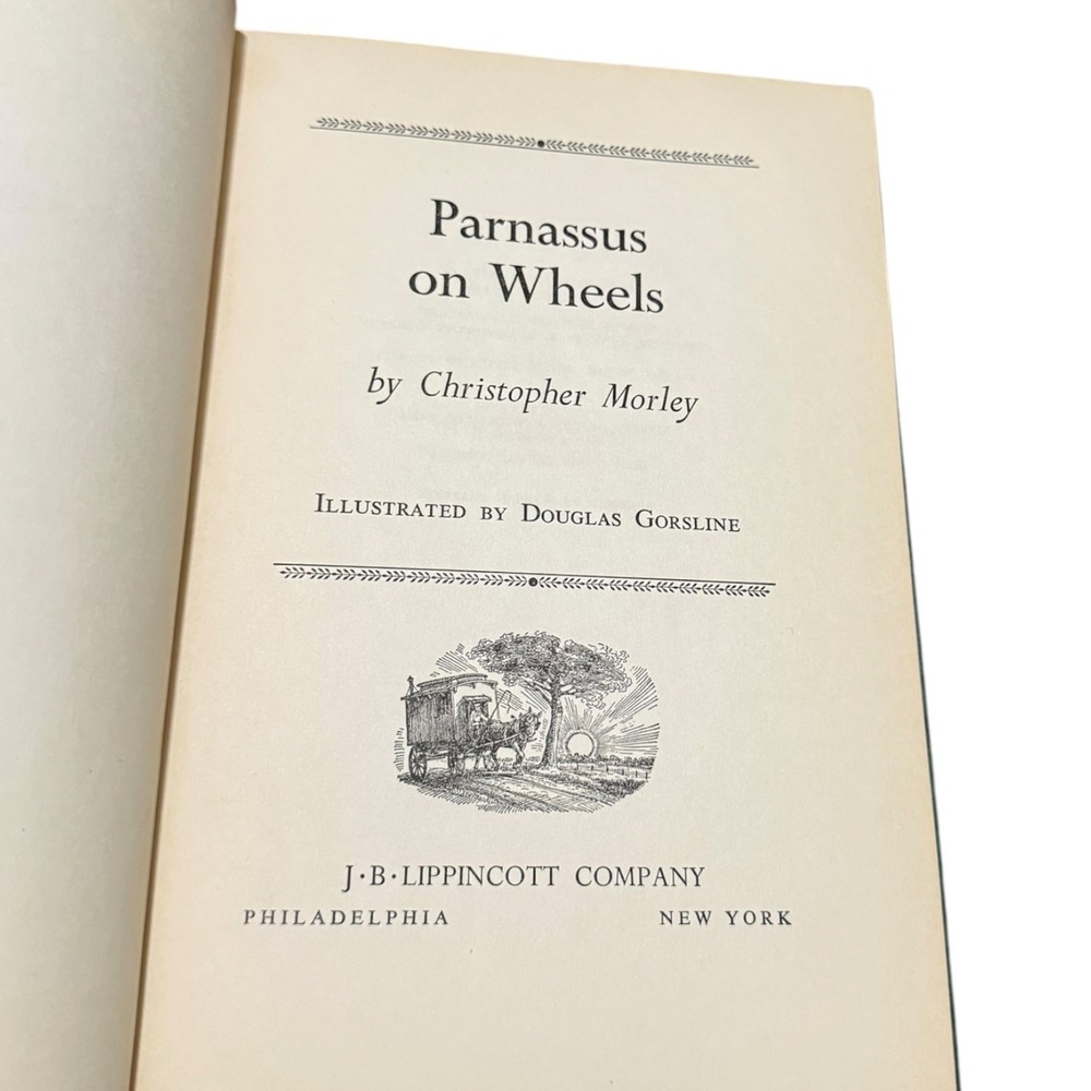 Parnassus on Wheels Christopher Morley 1955 Hardcover Douglas Gorsline Illust